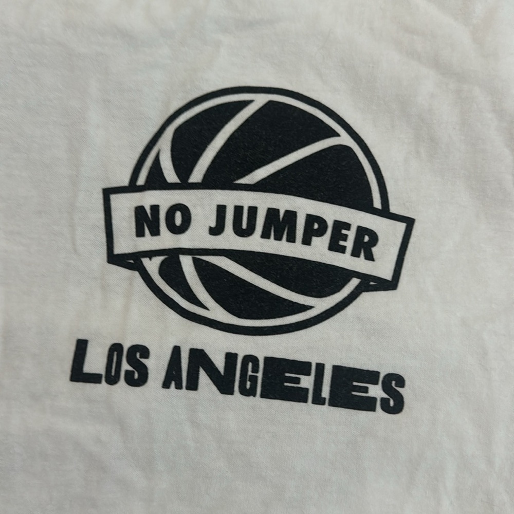 Aaron Carters personal Large shirt from the podcast "no jumper"